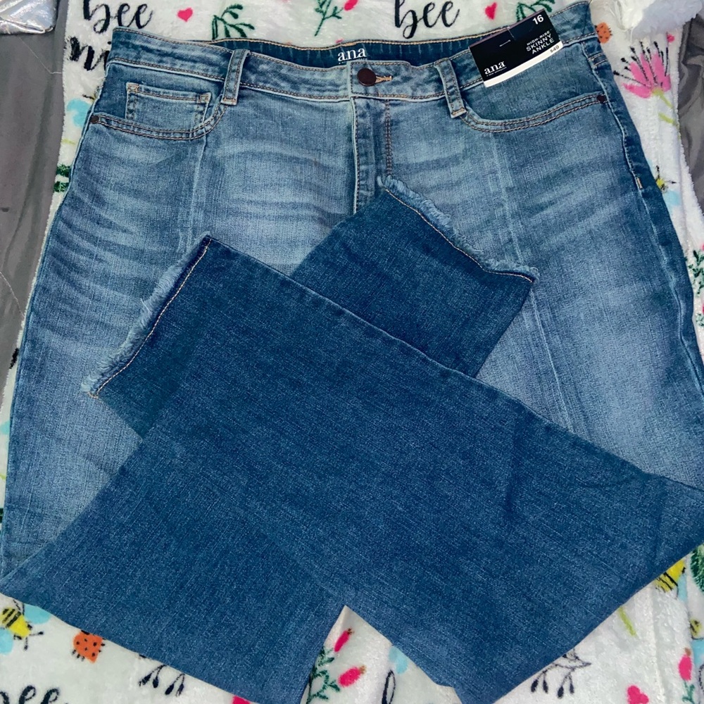 high-rise skinny ankle